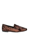 Ballerina Woman Loafers Brown Size 7 Textile Fibers