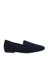 Ballerina Woman Loafers Navy Size 8 Textile Fibers In Blue