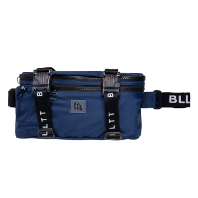 Balletto Athleisure Couture Women's Blue Elastic Band Blltt Fanny Pack Blu Navy Scuro