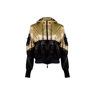Balletto Athleisure Couture Women's Gold Long-sleeved Breeze Jacket  Oro Vecchio