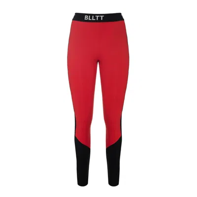 Balletto Athleisure Couture Women's Leggings Bio Active Back Detail Red