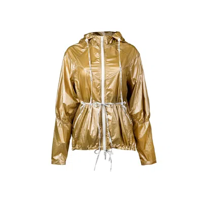 Balletto Athleisure Couture Women's Metallic Bag Jacket Golden Old