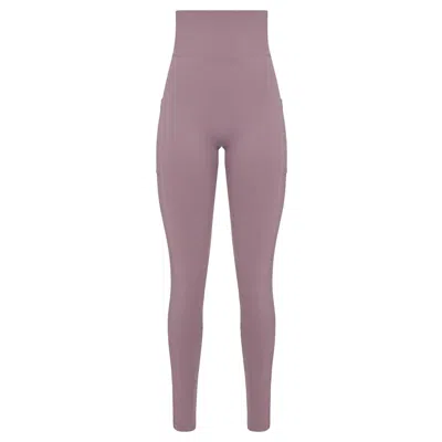 Balletto Athleisure Couture Women's Pink / Purple High Waisted Tech Bio Attivo Legging With Pockets Lavanda In Pink/purple