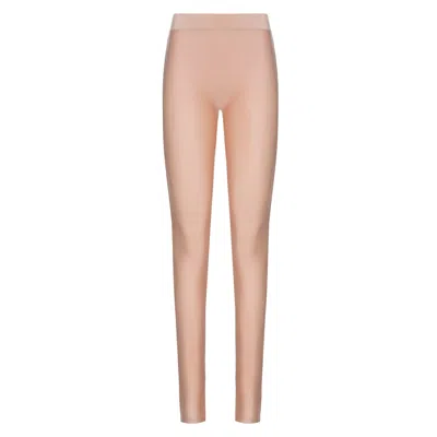 Balletto Athleisure Couture Women's Rose Gold Glow Over The Heel Leggings Oro Rosa In Pink