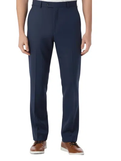 Ballin Comfort-eze Commuter Bi-stretch Gabardine Trouser In Navy In Blue