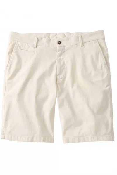 Ballin Men's Broken Twill Stretch Cotton Shorts In Bone In White
