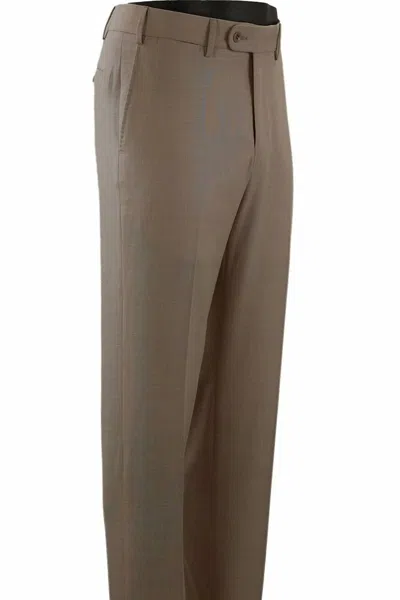 Ballin Men's Giuseppe Lana Seta Trilogy Italian Luxury Trouser - Houston Modern Fit In Wicker In Brown