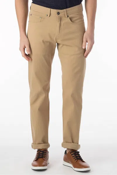 Ballin Perma Color Pima Twill 5-pocket Pants In Khaki In Green