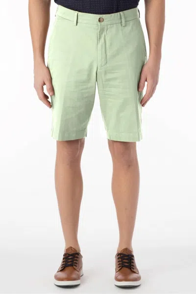Ballin Stretch Cotton Linen Shorts In Avocado In Multi