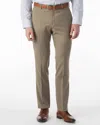 Ballin Super 120's Comfort "eze" Gabardine 100% Wool Pant In British Tan