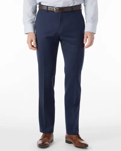 Ballin Super 120's Comfort "eze" Gabardine 100% Wool Pant In Mariner