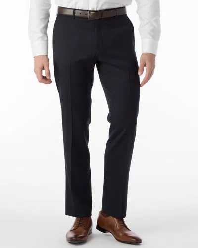 Ballin Super 120's Comfort "eze" Gabardine 100% Wool Pant In Navy In Blue
