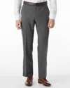 Ballin Super 120's Comfort "eze" Travel Twill 100% Wool Pant In Mid Grey