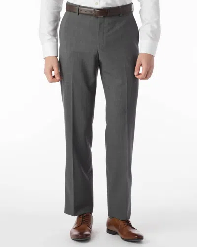 Ballin Super 120's Comfort "eze" Travel Twill 100% Wool Pant In Mid Grey