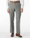 Ballin Super 120's Comfort "eze" Travel Twill 100% Wool Pant In Pearl Grey