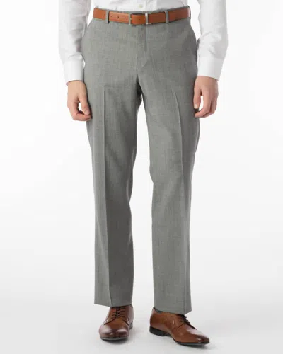 Ballin Super 120's Comfort "eze" Travel Twill 100% Wool Pant In Pearl Grey