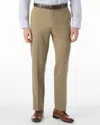 Ballin Super 120's Comfort "eze" Travel Twill 100% Wool Pant In Sand