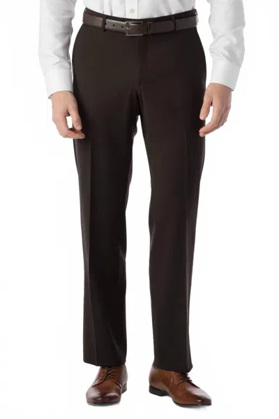 Ballin Super 120s Wool Gabardine Comfort-eze Trouser In Brown