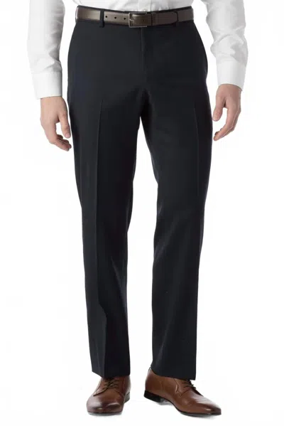 Ballin Super 120s Wool Gabardine Comfort-eze Trouser In Navy In Blue