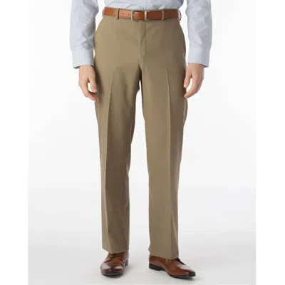 Ballin Super 120s Wool Travel Twill Comfort-eze Trouser - Dunhill Traditional Fit In Khaki In Gray