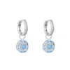 Ballinger Women's Blue / Gold Something Blue Aquamarine March Birthstone Drop Bridal Earrings: Silver In Multi