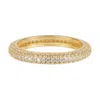Ballinger Women's Brunch Pave Gold Silver Stacking Party Ring In Gold