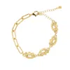 Ballinger Women's Molten Chain Link Adjustable Bracelet - Gold