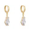 Ballinger Women's Shine Bright Rhombus Drop Statement Evening Earrings: Gold In Gold