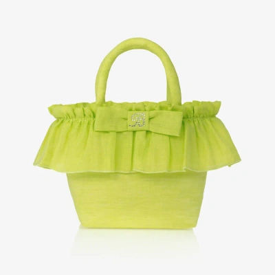 Balloon Chic Kids' Girls Green Ruffle Handbag (22cm)