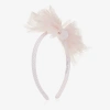 BALLOON CHIC GIRLS PINK TULLE BOW HAIRBAND