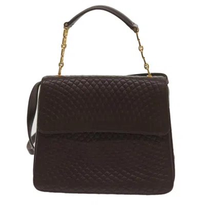 Pre-owned Bally - Leather Handbag () In Brown