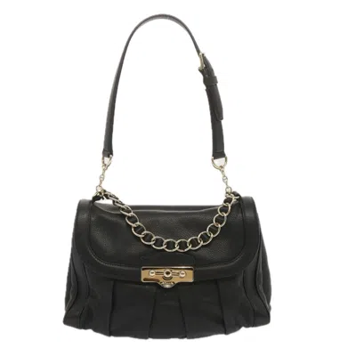 Pre-owned Bally - Leather Shoulder Bag () In Black