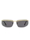 Bally 111 Shark Sunglasses In Gold