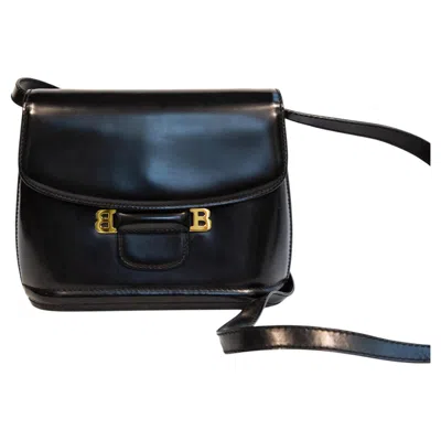 Pre-owned Bally 1990s  Black Leather Crossbody Bag