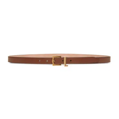 Bally Baroque Leather Belt In Brown