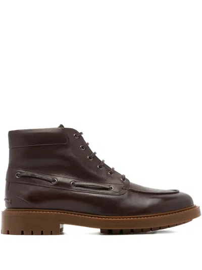 Bally 35mm B-lug Almond-toe Boots In Brown