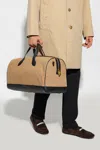 Bally Bar Weekender Duffle Bag In Brown