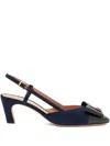 Bally 55m B-bow Slingback Pumps In Blue