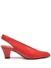 Bally 55mm Alva Pumps In Red