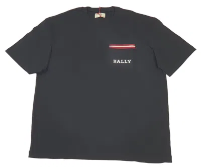 Bally 6233729 Men's Black 100% Cotton Pocket T-shirt