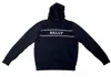 Bally 6234328 Unisex Black Hooded Sweatshirt Size S In Black