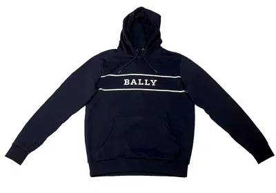 Bally 6234328 Unisex Black Hooded Sweatshirt Size S