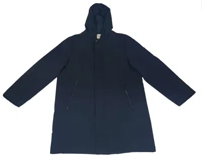 Bally 6237547 Men's Ink Waterproof Coat In Blue