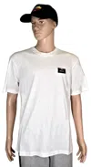 Bally 6238518 Men's White 100% Cotton Embroidered Logo T-shirt In White