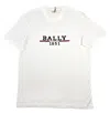 Bally 6238521 Men's White100% Cotton Embroidered Logo T-shirt In White