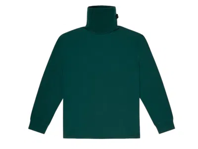 Bally 6238590 Hike 10 Bosco Organic Cotton Turtleneck Sweatshirt In Green