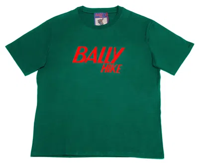 Bally 6238631 Men's Hike Green Cotton Logo T-shirt