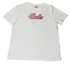Bally 6240588 Women's White 100% Cotton Logo T-shirt In White
