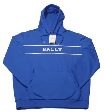 Bally 6240606 Unisex Blue Hooded Sweatshirt