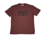 Bally 6301037 Men's Burgundy 100% Organic Cotton Print T-shirt In Red